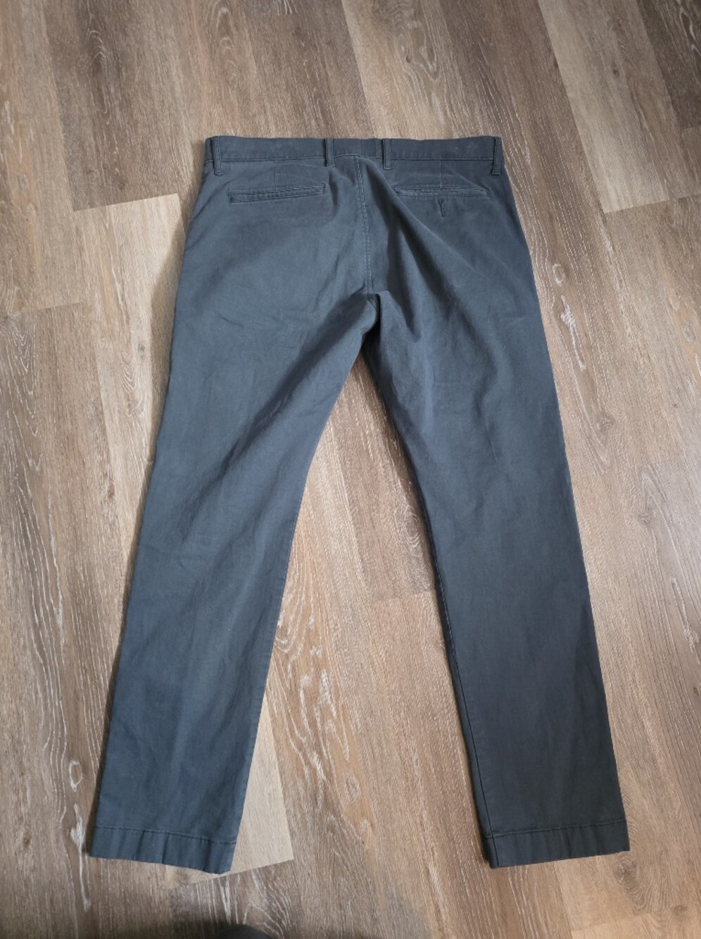 Straight Leg Dark Green Pants - Picture 3 of 3